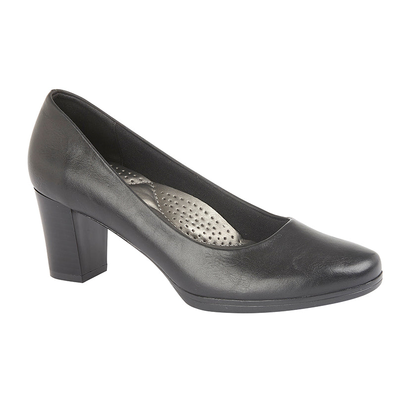 Plain black pumps womens hotsell