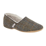 Drapers Mens Harris Tweed Sheepskin Slippers