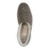 Drapers Mens Harris Tweed Sheepskin Slippers