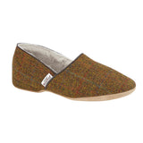 Drapers Mens Harris Tweed Sheepskin Slippers