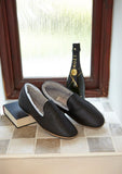 Drapers Albert Mens Leather Sheepskin Slippers