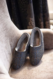 Drapers Mens Harris Tweed Sheepskin Slippers