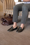 Drapers Albert Mens Leather Sheepskin Slippers