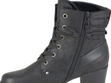 Ladies 6 Eyelet Lace/Inside Zip Ankle Boot