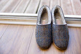 Drapers Mens Harris Tweed Sheepskin Slippers