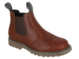 Woodland Brown Tumbled Leather Chelsea Boot